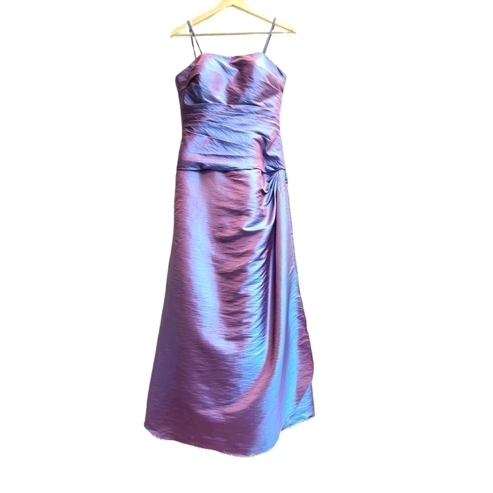 Bill Levkoff Iridescent Purple Formal Gown, Size Small